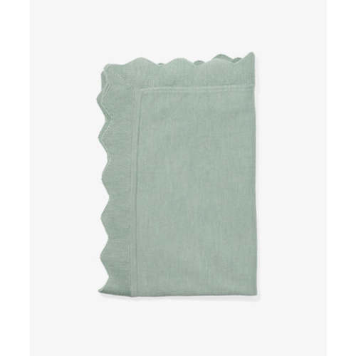 Graham Newborn Knit Blanket – Soft Merino Wool Baby Blanket Seafoam | Oso & Me