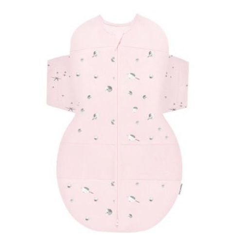 Happiest Baby Snoo Sack Swaddle Wrap - Blue Green With Planets Stars On Wings - L