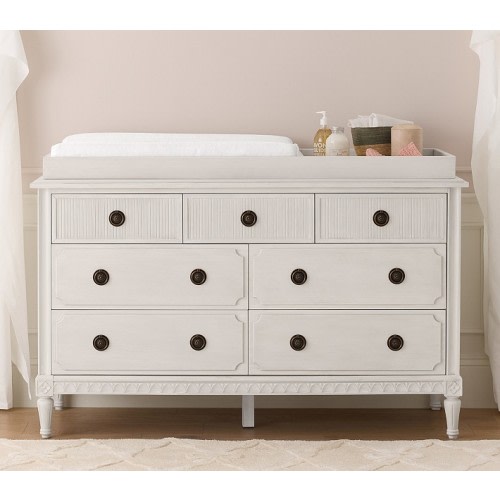 Clara 7-Drawer Dresser & Topper Set (56w x 20d")