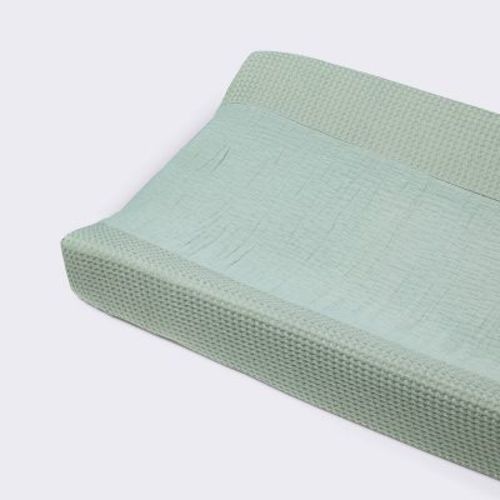 Muslin Waffle Changing Pad Cover - Green - Cloud Island™