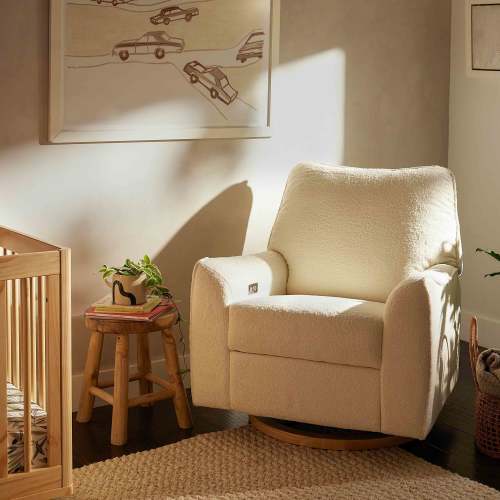 Sunday Power Recliner & Swivel Glider in Shearling – Babyletto
