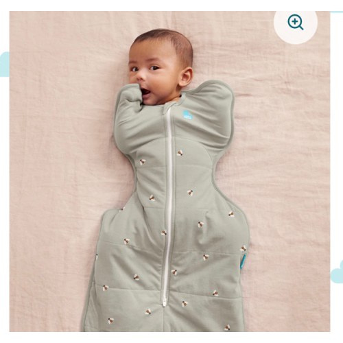 Swaddle Up™ 2.5 TOG Cotton Olive Bees