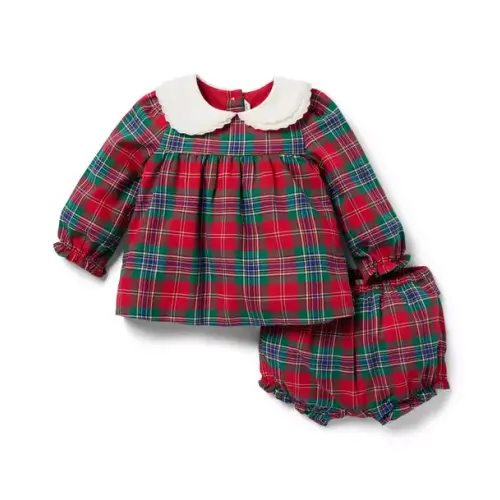 Newborn Bradbury Red Tartan The Tartan Matching Baby Set by Janie and Jack