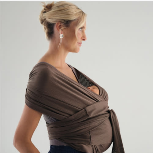 Konny Baby Wrap Carrier Flex Airmesh - Mocha, Xs-Xl