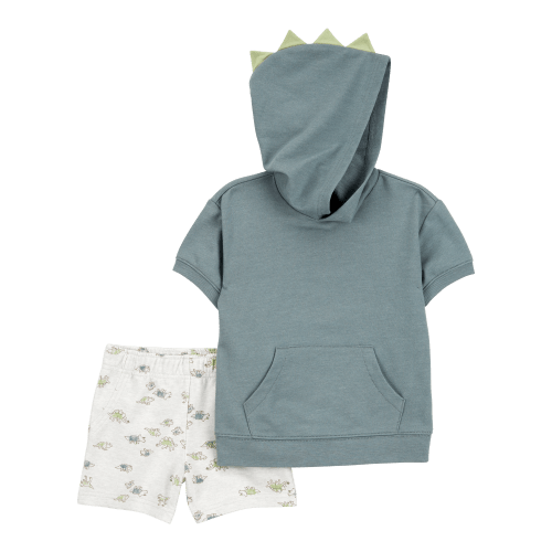 Baby 2-Piece Dinosaur Hooded Outfit Set - Green/Grey - Carter's | Carter's