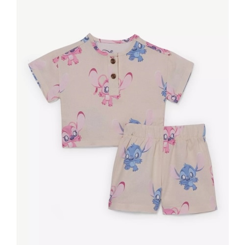 Disney Lilo & Stitch Angel and Stitch Infant Short & Shirt Set - BoxLunch Exclusive | BoxLunch