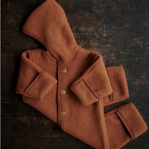 Pipit Baby & Kids Suit - Merino Wool Fleece - Deep Rust