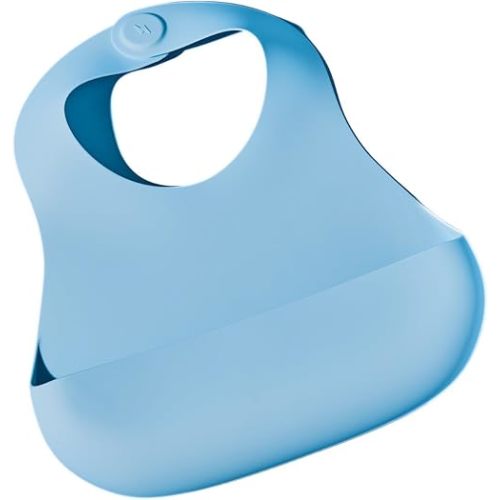 Magnetic Silicone Baby Bib – Waterproof, Dishwasher Safe, BPA Free Food-Grade, Feeding Bib for Infants and Toddlers
