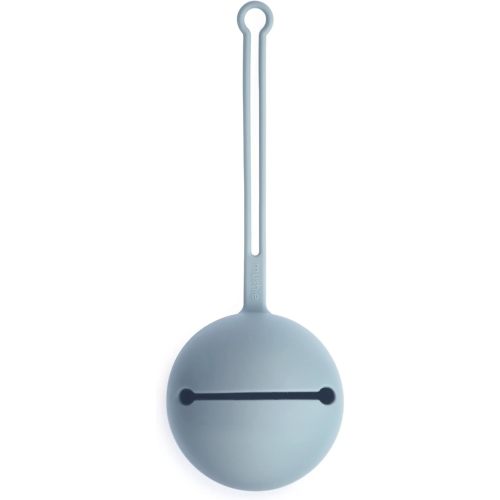 mushie Silicone Pacifier Holder Case (Powder Blue)