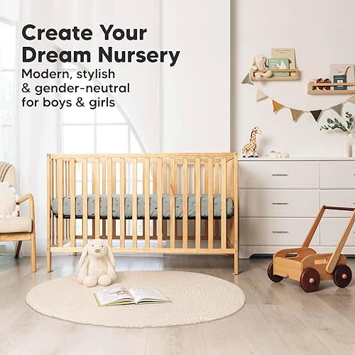 KeaBabies 2-Pack Muslin Crib Sheets for Boys, Girls - 100% Organic Cotton Fitted Baby Crib Mattress Sheet, Soft Breathable Standard Toddler Bed Cover Bedding Set, Neutral, Durable 52x28 (Greige)