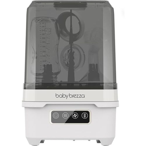 Baby Brezza Compact Baby Bottle Sterilizer Dryer for Travel - Mini Sterilizer Fits Bottles, Pump Parts and Accessories