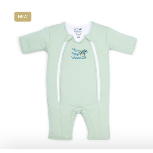 Sage Green Baby Merlin’s Magic Sleepsuit – 100% Cotton Sleep Solution