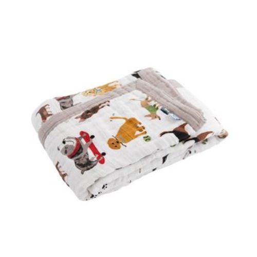 Little Unicorn Cotton Muslin Baby Receiving Quilt - Woof