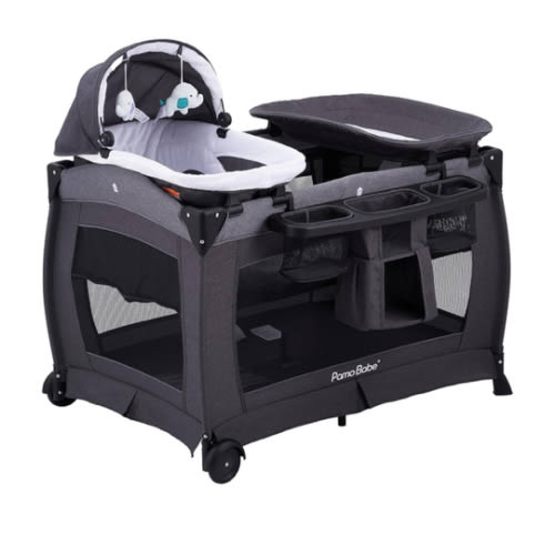 Pamo Babe Portable Playpen Foldable Playard for Baby and Toddler Mattress, Changing Table for Newborn Portable Playard