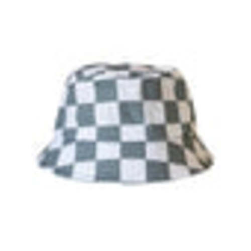 Kids Bucket Hat, Stone Blue Checkerboard – SpearmintLOVE