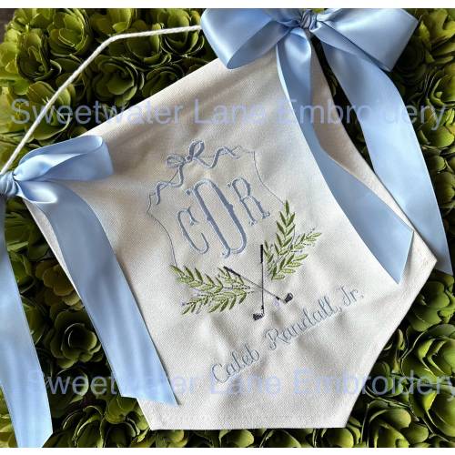 Custom Baby Banner with GOLF Baby Banner, Welcome Banner, Hospital Door Sign, Baby Shower