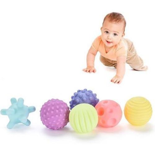 Botabee Sensory Balls For Babies, Pack Of 6, Multicolored