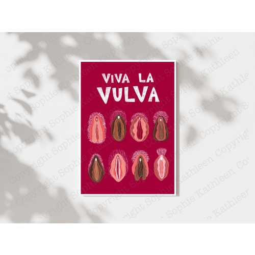 Viva la vulva art print