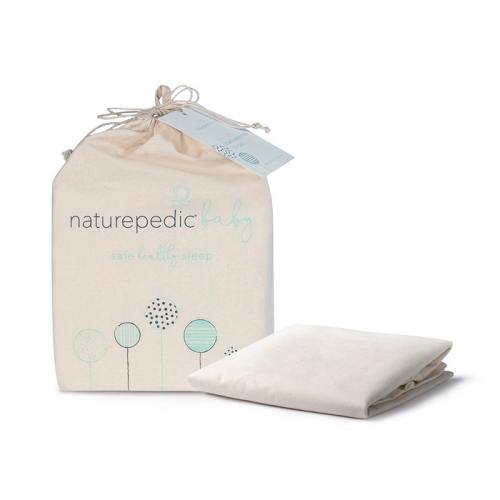 Organic Waterproof Baby Pads For Crib Mattress l Naturepedic (Crib Fitted)