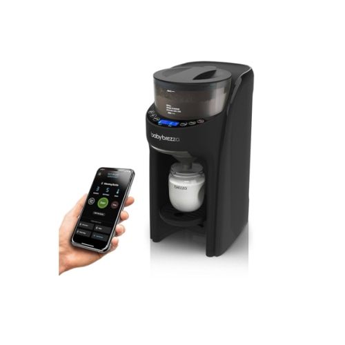 Baby Brezza Formula Pro Advanced WiFi Formula Dispenser - Automatically Mix a Warm Formula Bottle From Your Phone Instantly – Easily Make Bottle With Automatic Powder Blending Machine, Black