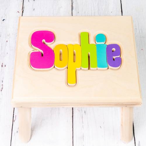 Name Puzzle Stool- Regular Size
