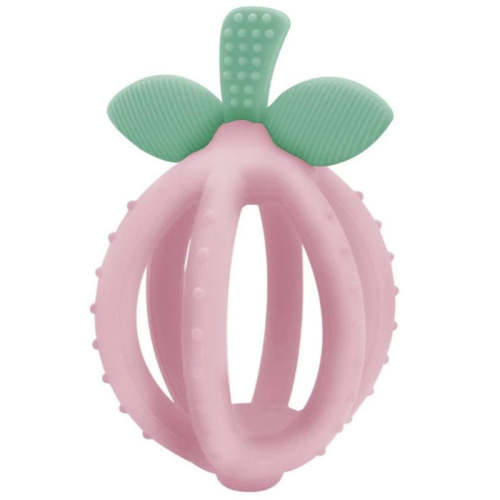 Bitzy Biter™ Teething Ball & Training Toothbrush - Pink Lemonade