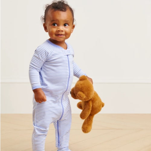 LAKE | Baby | Pima Cotton Pajamas | Hydrangea Baby Sleeper