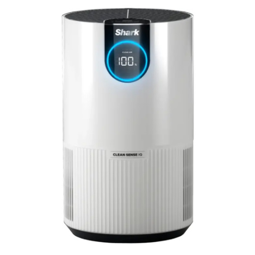 Shark - Clean Sense Air Purifier 500, Clean Sense IQ, NanoSeal True HEPA, 500 sq. ft., Filters 99.9% of allergens, Pro Odor Lock - White