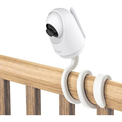 bonoch Baby Monitor Mount Baby Monitor BBM01/ BBM03/ BBM05/ BBM04, Crib Mount Camera Holder, Flexible Mount Versatile Twist Mount Without Wall Damage, Baby Camera Stand for Crib Nursery