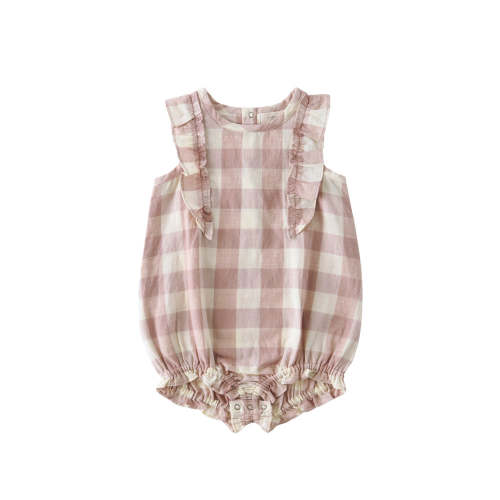 Flutter One-Piece 0-3 mos. in Checkmate Iris