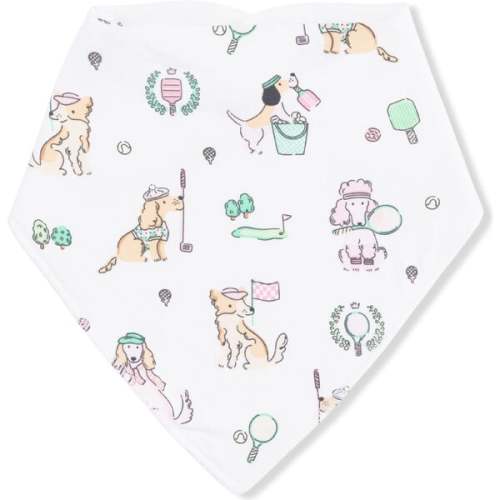 Bandana Bib, Country Club Dogs Pink - Angel Dear | Maisonette