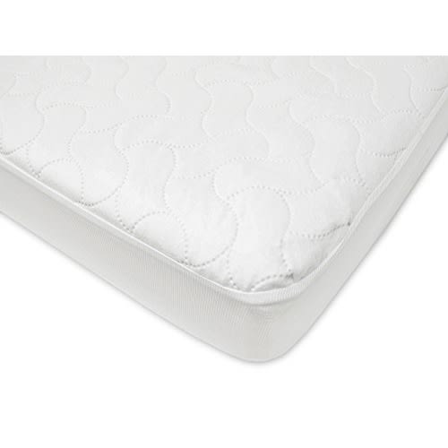 American Baby Company Waterproof Fitted Crib and Toddler Mattress Protector, Quilted and Noiseless Crib & Toddler Mattress Pad Cover, White, 52"x28"x9" - 1 Count