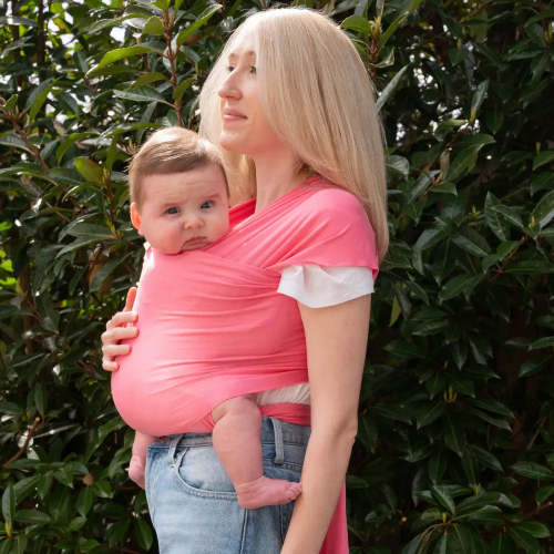 Guava Baby Wrap | Vibrant Pink Organic Baby Carrier