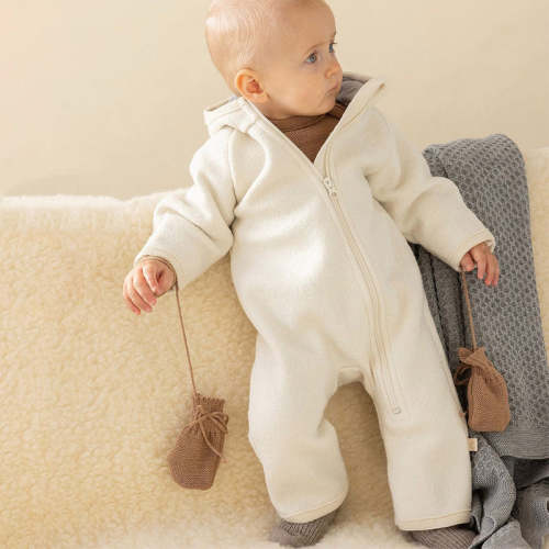 Baby & Kids Boiled Merino Wool Zip Overall - Natural – MamaOwl