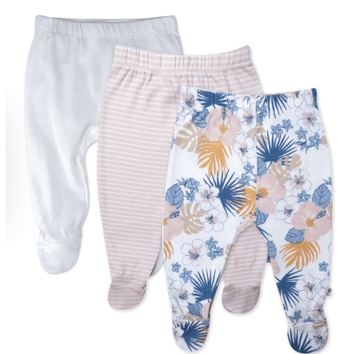 3-Pack Organic Cotton Footed Pants | Honest Baby Clothing