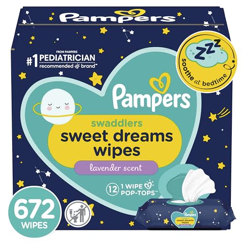 Pampers Baby Wipes Swaddlers Sweet Dreams 12X 672 Count