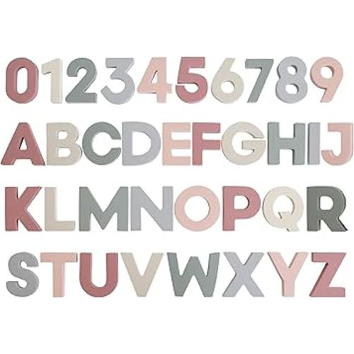 mushie Foam Letters & Numbers Bath Play Set (Original) | 26 Pieces for Ages 3 Years+ | Floating Foam for Kids and Toddlers