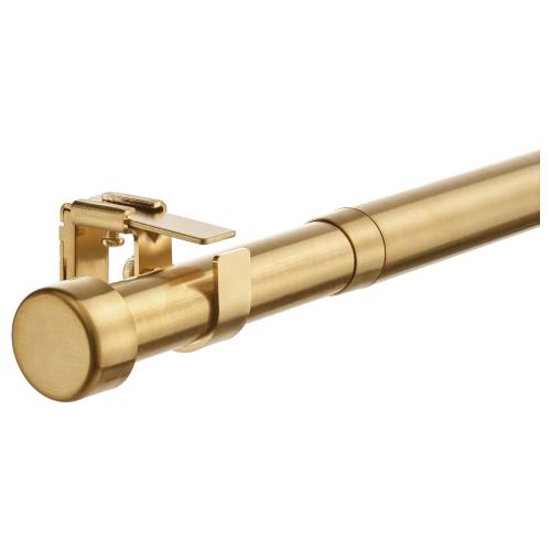 BEKRÄFTA Curtain rod set - brass color 47 ¼-82 ¾ 1 1/8 "