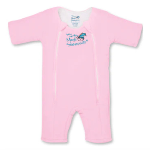 Pink Baby Merlin’s Magic Sleepsuit – Cozy 100% Cotton Baby Sleepwear