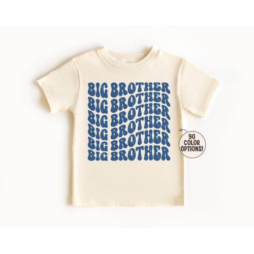 Big Brother Shirt, Custom Big Brother Retro Shirt, Brother Shirt, Siblings Shirt, Retro Kids Pregnancy Announcement Shirt, Big Brother Tee