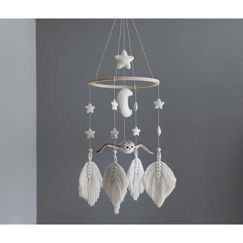 Owl Baby Crib Mobile  - Handmade Nursery Decorations For Little Ones