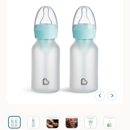 Bond™ Silicone Glass Bottle 4oz or 8oz, 2pk | Munchkin