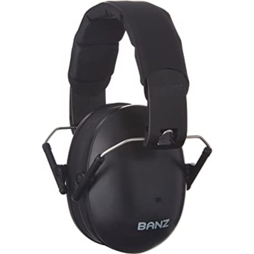 Baby BANZ Earmuffs Kids Hearing Protection - Ages 2+ Years - Industry Leading Noise Reduction Rating - Soft & Comfortable - Kids Ear Protection, Black