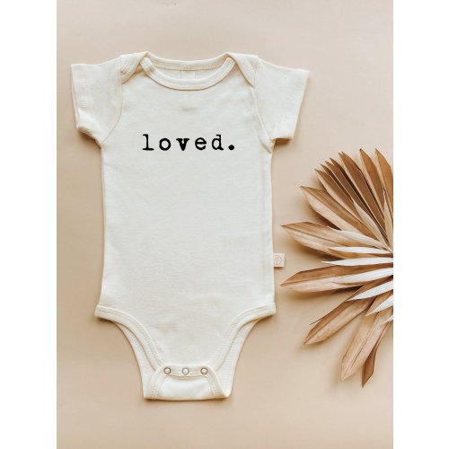 Loved. - Organic Cotton Baby Bodysuit – Tenth & Pine