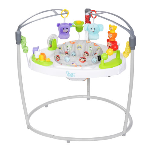 Smart Steps by Baby Trend Infant My First Jumper- Safari Toss White