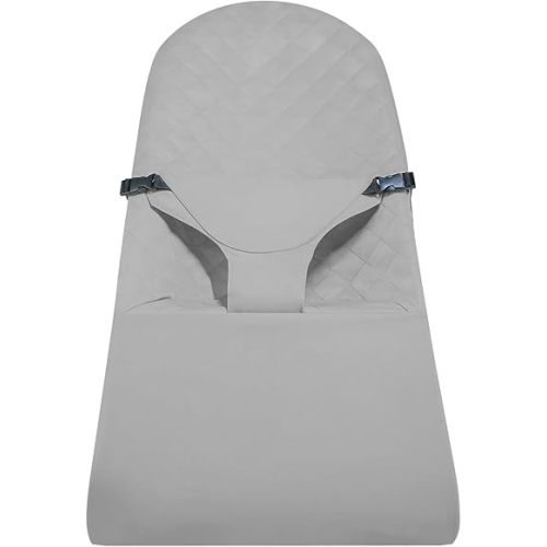 Fabric Seat for Bouncer, Replacement Cover for Baby Bjorn Bouncer Bliss, Soft Breathable Machine Washable (Light Grey, Cover Only)