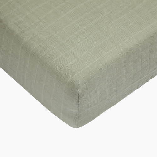 Tiny Kind Muslin Crib Sheet - Desert Sage