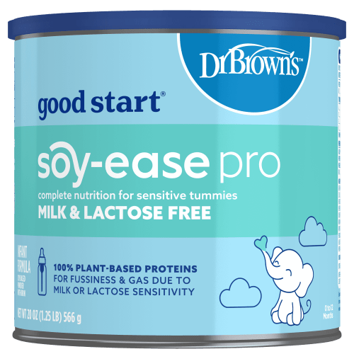Good Start, Dr. Brown's Soy-ease Pro Baby Formula Powder, for Sensitive Tummies, Dairy Free and Lactose Free for Fussiness and Gas, Non-GMO, 20 oz