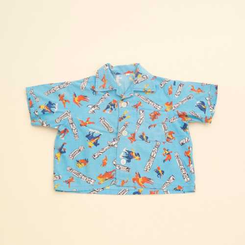Vintage 60s Western Cowboys Shirt kids 2-3T