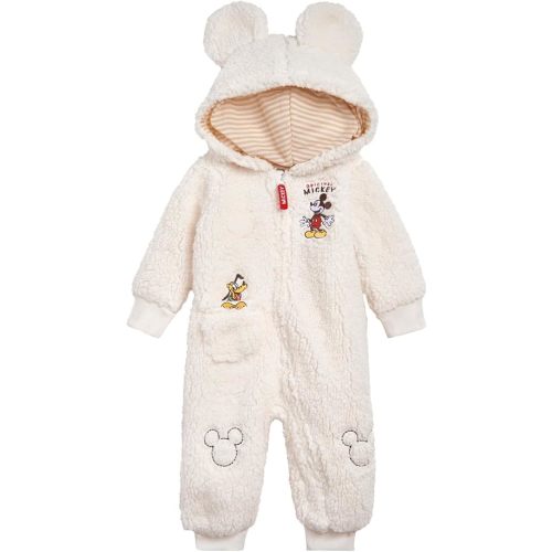 Disney Winnie the Pooh Mickey Mouse Lilo & Stitch Jack Skellington Monsters Inc Baby Zip Up Coverall Newborn to Infant Sizes
